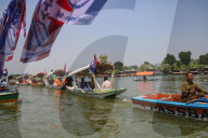 Boat Rally At Dal Lake Organized To Revive Tourism In Kashmir
