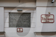 Memorial Plaque For Jewish Terror Attack Victims At Desider-Friedmann-Platz