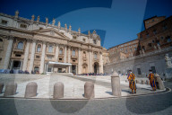 Pope Leo XIV Arrives To Lead His Weekly General Audience At St Peter's Square In The Vatican On June 18, 2025.