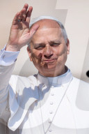 Pope Leo XIV Arrives To Lead His Weekly General Audience At St Peter's Square In The Vatican On June 18, 2025.