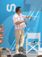Actor And Entrepreneur Ryan Reynolds Goes Pink On Stage At The Influential Beach Show In Cannes, France - 18 June 2025