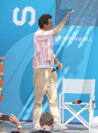 Actor And Entrepreneur Ryan Reynolds Goes Pink On Stage At The Influential Beach Show In Cannes, France - 18 June 2025