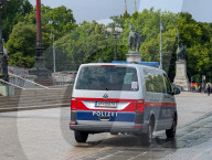 Police Presence At Austrian Parliament Building In Vienna