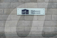 Police Presence At Austrian Parliament Building In Vienna