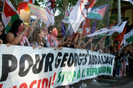 Protest In Toulouse Against The Israeli Onslaught In Gaza And For The Release Of Georges Abdallah