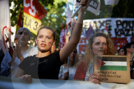 Protest In Toulouse Against The Israeli Onslaught In Gaza And For The Release Of Georges Abdallah