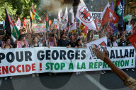 Protest In Toulouse Against The Israeli Onslaught In Gaza And For The Release Of Georges Abdallah