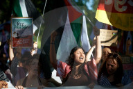 Protest In Toulouse Against The Israeli Onslaught In Gaza And For The Release Of Georges Abdallah