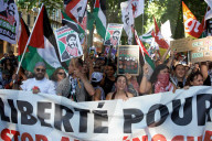 Protest In Toulouse Against The Israeli Onslaught In Gaza And For The Release Of Georges Abdallah