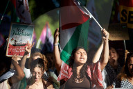 Protest In Toulouse Against The Israeli Onslaught In Gaza And For The Release Of Georges Abdallah