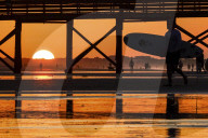 Sunrise On Isle Of Palms In South Carolina