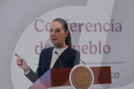 Mexico’s President Claudia Sheinbaum Holds Briefing Conference
