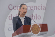 Mexico’s President Claudia Sheinbaum Holds Briefing Conference