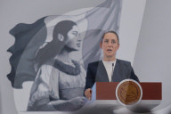 Mexico’s President Claudia Sheinbaum Holds Briefing Conference