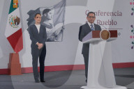 Mexico’s President Claudia Sheinbaum Holds Briefing Conference