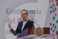 Mexico’s President Claudia Sheinbaum Holds Briefing Conference