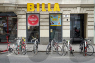 BILLA Supermarket Front In Vienna