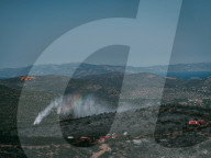 Wildfire At Ano Souli Around Northern Athens