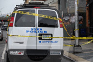 Marked NYPD Van Set Ablaze In A Second Arson Attack In New York City