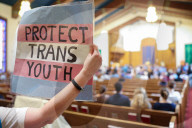 Rally For Transgender Youth Rights Near Supreme Court