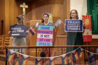 Rally For Transgender Youth Rights Near Supreme Court