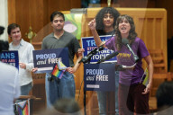 Rally For Transgender Youth Rights Near Supreme Court
