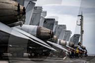 US aircraft carrier Nimitz sailing towards Middle East