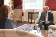 Rachel Reeves UK Chancellor of the Exchequer meets CEO of Barclays C.S. Venkatakrishnan