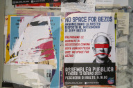 Anti-Bezos Wedding Protest Poster In Venice, Italy
