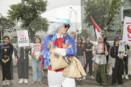Solidarity Demonstration For  The Palestinians In Indonesia