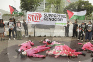 Solidarity Demonstration For  The Palestinians In Indonesia