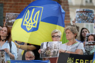 Solidarity Protest With Ukraine In Krakow