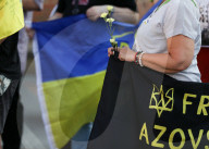 Solidarity Protest With Ukraine In Krakow