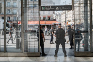 Migrant Control Operation In Paris