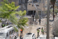 Buildings Struck By An Iranian Ballistic Missile In Holon