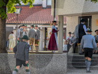 Bavarians In Traditional Costume Gather For Corpus Christi Day