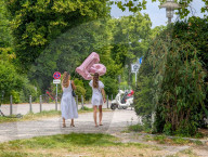 Young Women With Balloon On A Summer Day