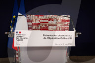 Press Conference Of Amelie Montchalin, At The Ministry Of Economy And Finance, In Paris