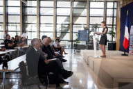 Press Conference Of Amelie Montchalin, At The Ministry Of Economy And Finance, In Paris