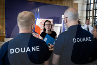 Press Conference Of Amelie Montchalin, At The Ministry Of Economy And Finance, In Paris