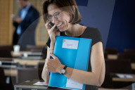 Press Conference Of Amelie Montchalin, At The Ministry Of Economy And Finance, In Paris