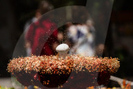 The Dancing Egg During Corpus Christi In Barcelona.