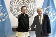  UN Secretary General Meets  Sweden’s Foreign Affairs Minister