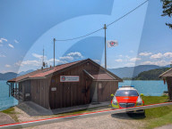 Water Rescue Station At Bavarian Lake Walchensee