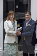 Rachel Reeves UK Chancellor of the Exchequer meets India’s Minister of Commerce and Industry Piyush Vedprakash Goyal