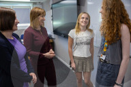 Rachel Reeves UK Chancellor of the Exchequer and the Secretary of State for Education Bridget Phillipson visit Wrotham School in Kent