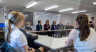 Rachel Reeves UK Chancellor of the Exchequer and the Secretary of State for Education Bridget Phillipson visit Wrotham School in Kent