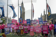Assisted Dying Bill Protests in London, UK.