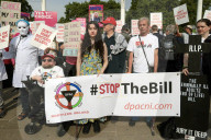 Assisted Dying Bill Protests in London, UK.