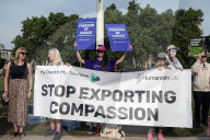 Assisted Dying Bill Protests in London, UK.
